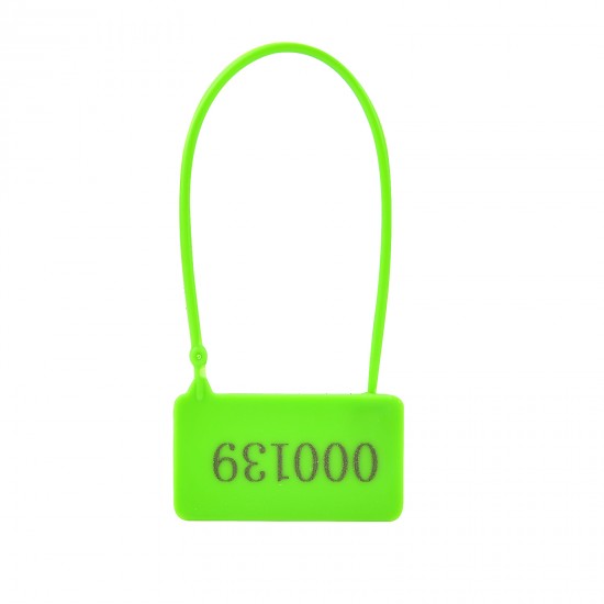 100PCS Plastic Security Padlock Seals Numbered Shipping Tags Disposable Tamper Evident Seals Self-Locking Luggage Padlock Locking Tags for Suitcase Backpack Cloth