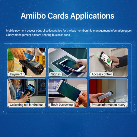 215 NFC Card Tag, NFC Coin Amiibo Cards Compatible with Tagmo and NFC Enabled Mobile Phones