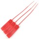 Plastic Seals Red 100 pcs Luggage Anti-Theft Marker Tags Disposable Cable Ties 