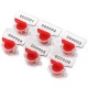 100PCS Electric Meter Seal Red High Security Tag Utility Twist Plastic Fastener + 100m Stainless Steel Wire 5 Colors