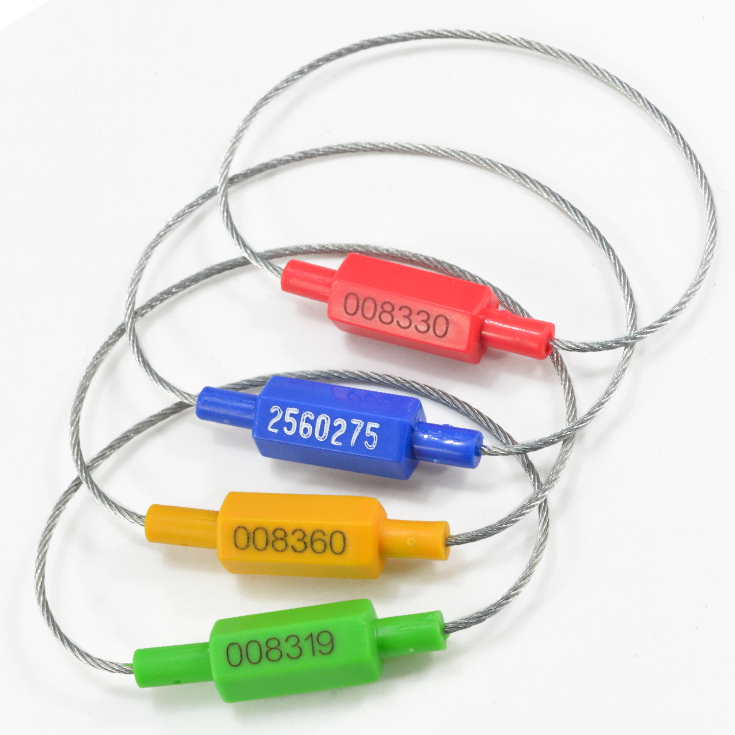 50pcs Numbered Security Steel Cable Seals Metal Container Seals - View #6