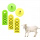 100pcs Goat Ear Tag Livestock Identification Card Animal Marker Earings + 1pcs Ear Tags Plier Applicator