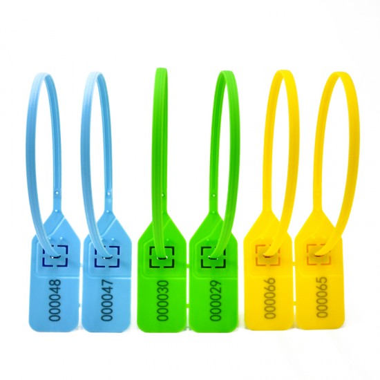 Custom security seals Zip Ties Loop Plastic Tag Fastener - 15‘’, Random Color 1000pc Custom security seals Zip Ties Loop Plastic Tag Fastener - 15‘’, Random Color 1000pc