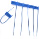 100Pcs Blue Security Seal Pull Tight Beaded Zip Ties with Numbered Plastic Tags Fasteners
