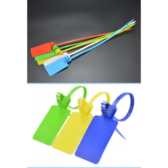15.16 inch Lead Seal Security Plastic Zip Ties Marker Tag 100pcs 15.16 inch Lead Seal Security Plastic Zip Ties Marker Tag 100pcs