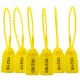 Disposable Plastic Seal Beaded Pull Tight Zip Ties and Tags Tamper Proof Lable Fasteners with Numbered ,100Pcs