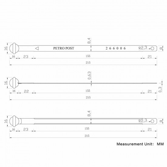 Metal Truck Trailer Container Security Seals Numbered(Pack of 100Pcs)