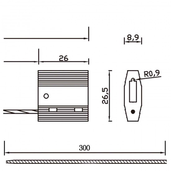 Disposable Lead Steel Wire Plug Wire Seals (Pack of 50Pcs)