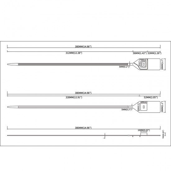 Trailer Plastic Seal Numbered(Pack of 100Pcs)