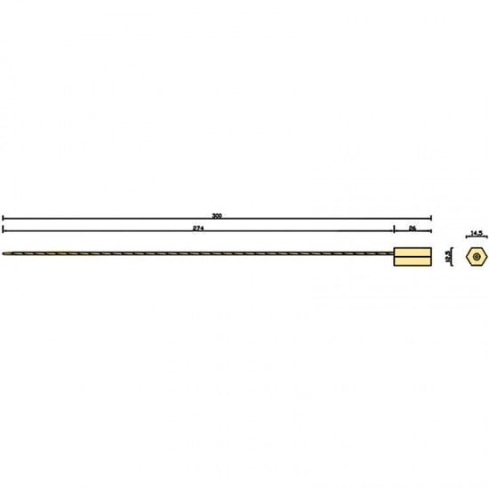 Transparent High Security Cable Seals (Pack of 100pcs)