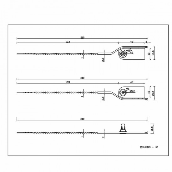 Breakable Tear off Anti Tamper Seals (Pack of 100Sets)